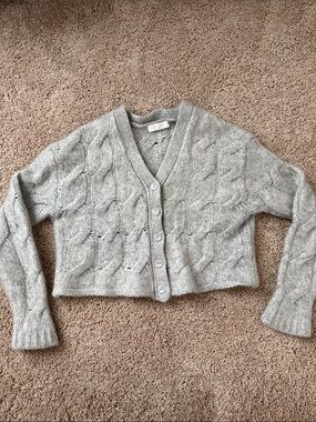 Sablyn Jolie Cropped Cable Knit Sweater